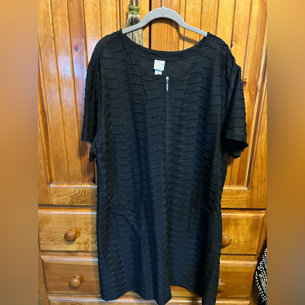 Stretch Brand size 2X Black cover up jacket or lounge dress